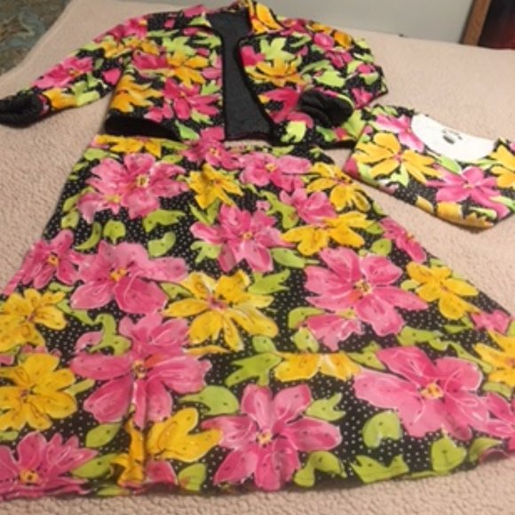 3 Piece Vintage Laura Ashley Skirt Set * PLEASE READ* Size L & 12 P Skirt - Picture 5 of 15